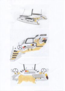 CM46 layout catamaran