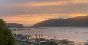 View of Knysna Lagoon and out to the Heads