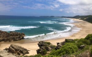 View of the beach at Brenton in South Africa