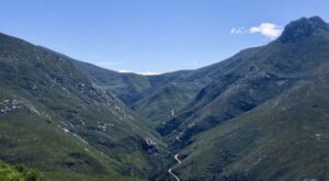 Outeniqua Pass above George in South Africa