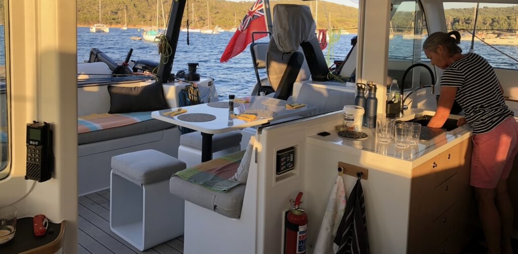 Preparing supper on Rush on the Côte d’Azur