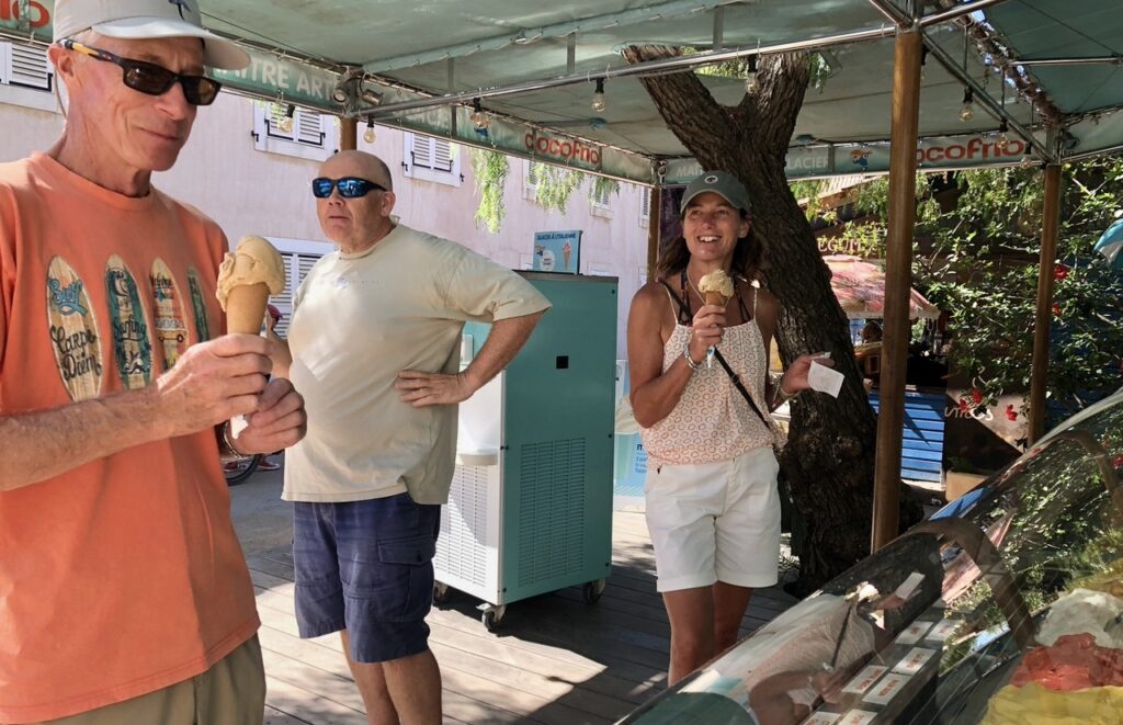 Ice creams on Ile de Porquerolles