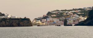 Ponza seen through the offlying rocks