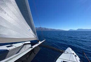 Rush sailing off Lefkada