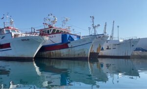 Rotting boats in Durres harbour