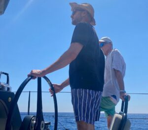 Helming CM46 performance cruising catamaran Rush