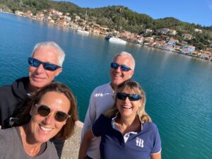 Giles & Heather in Vathi, Ithaca