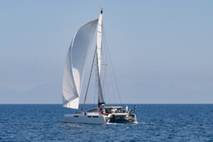 High performance catamaran Rush under A2 asymmetric