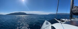 Rush heading to the Lefkada Canal